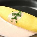 明太オムレツ／しび辛豚カルビ焼き