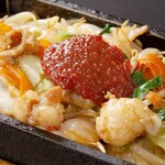 ホルモン鉄板