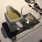 Gaucher - ランチのポタージュもおしゃれな感じ。