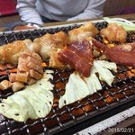 空 - 2015.2.21(土)20時90分制　ホソ、ホソ、ホソ、ホソ！450円他(^o^)/　私はホソと白飯で完結。