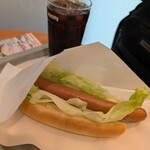 ドトールコーヒーショップ - 料理写真:S・アイスコーヒー ＆レタスロングドック