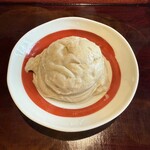 そば処 藤村 - お餅？肉まん？いえいえ、丹精こめて練り上げられたそばがきです。絶品！