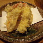 まる屋 - "かにの天ぷら"です。