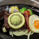 Nikuno Mansei - 黒毛和牛厚切ステーキセットです