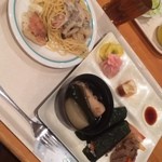 Bifete Rasu - ディナーはバイキング★
                        世界の料理コーナーとかあって美味しい！
                        これは頑張れる！