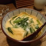 ふた夜の月 - にら玉のおでん。