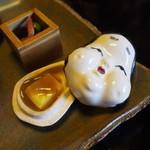 つる幸 - 【八寸】　薩摩芋と海鼠腸