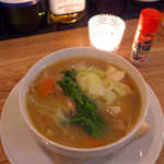 ドゥー・クルール - 〔日替〕 具だくさん春の豚汁（￥486）。ベーコンやえのき茸の存在が際立つ、これは毎日でも食べたい！