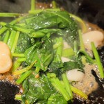 月島もんじゃ もへじ - 平貝ほうれん草