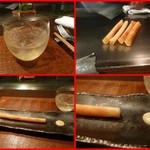 Samwells - 料理：明太子バターとジャガ芋の春巻き