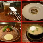 Samwells - 料理：・ずわい蟹とアボガドのサラダ
      ・日替わりのオードブル
      ・本日のスープ