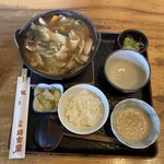 上州 田舎屋 - 料理写真:おっきりこみ ととろろの定食