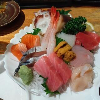居酒屋 雑魚や - 料理写真:刺身盛り合わせ
