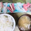 海路 - 白いご飯もツヤツヤで美味しかったです。私好みのちょっと固めでした。魚のお味噌汁　しっかり 魚の味が出ていて とっても美味しかったです。