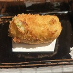 汐見 - 蕗のとうのクリームコロッケ。