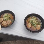 麺辰 - 妻と特製鶏中華