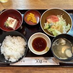 グリル上坂  - ミックスステーキ定食