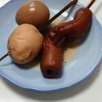 和泉屋 - すごくしみしみの竹輪、玉子、玉子風ジャガイモ(笑)