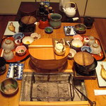 まる屋 - 朝餉。全体はこんな感じです。