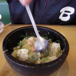 馬力軒 - 石焼チャーハンは長男が混ぜ混ぜします