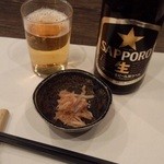 中瓶ビール＋お通し