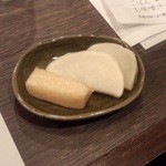 定食につく香の物