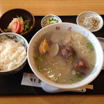 食堂 松月 - あさりラーメンセット
      ２０１５年３月５日訪問