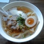 鶏soba 醤油：ランチパスポート提示で定価７８０円→５４０円（税込）　【２０１５年３月撮影】