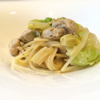 RISTORANTE YAGI - ホロホロ鶏、キャベツ、ふきのとうのパスタ