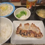 松屋 - 料理写真:豚ロースグリル定食&生ジョッキ缶