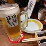 新時代 - 生ビール190円（税抜）×２