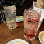 新時代 - パンチレモンサワー290円（税抜）・男梅サワー350円（税抜）