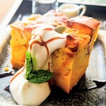 和カフェ たらそ - かぼちゃのパンプリン ドリンク付き1300円 アイスコーヒー