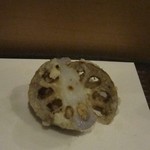 天冨良 いわ井 - 蓮根♪ちょっと固めのレンコンは天汁で♪