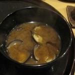 天冨良 いわ井 - 赤だしのお味噌汁♪