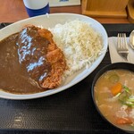 かつや - 料理写真:カツカレー(梅)と豚汁(小)