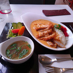 レストラン ユっぴー - ヒレ辛カレーライスセット　1,230円 (H27.2)