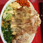 用心棒2階 - まぜそば 並 780円 全マシ辛あげ