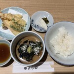 割烹よし田 - 鯛茶天ぷらハーフセット