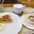 Tonbo cafe - 料理写真:2種類のケーキを選んでカプチーノと一緒に