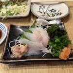 旬菜と海鮮　森田屋 - 活カワハギ造り
