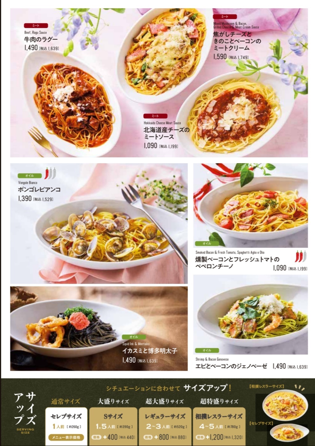 ベビー フェイス プラネッツ メニュー