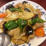 マコモ筍と上肉炒め