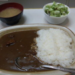 キッチン南海 - カレーライス520円（味噌汁、サラダ付）