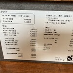 いちふじ - メニュー
