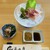 清水屋 - 料理写真:鯉あらい JPY 1,280  

左のお浸しはサービスで頂きました