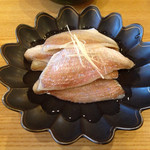 食堂 松月 - 小鯛の笹漬け
      ２０１５年３月５日夜の部