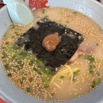 ラーメン山岡家 - 料理写真:朝ラーメン(麺カタメアブラヌキ)
570円