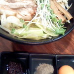 麺座ぎん - 油そば＋トッピング