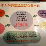 麺座ぎん - 油そばの食べ方